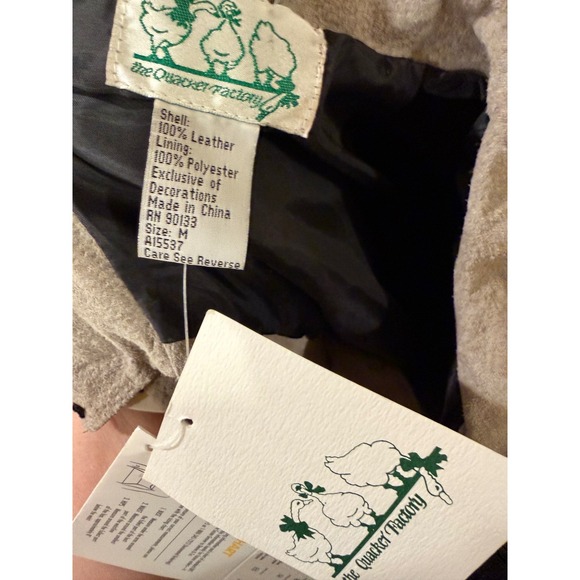 NWT Vtg Quacker Factory Womens Suede Leather Western Horse Embroidery Jacket M - Picture 5 of 5